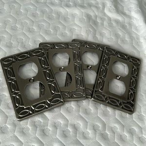 Pewter Wall plates (4)
